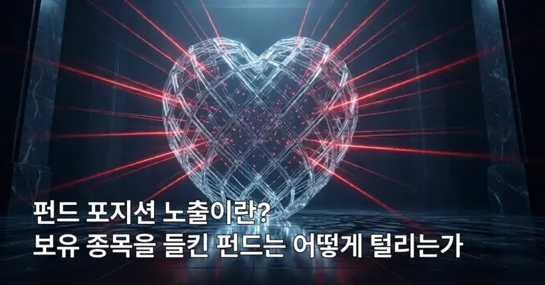 어둡고 넓은 홀 중앙에 있는 투명한 수정 격자 구조물. 내부에서 붉은 빛줄기가 바깥으로 새어 나가며 긴 그림자를 드리우고 있다.