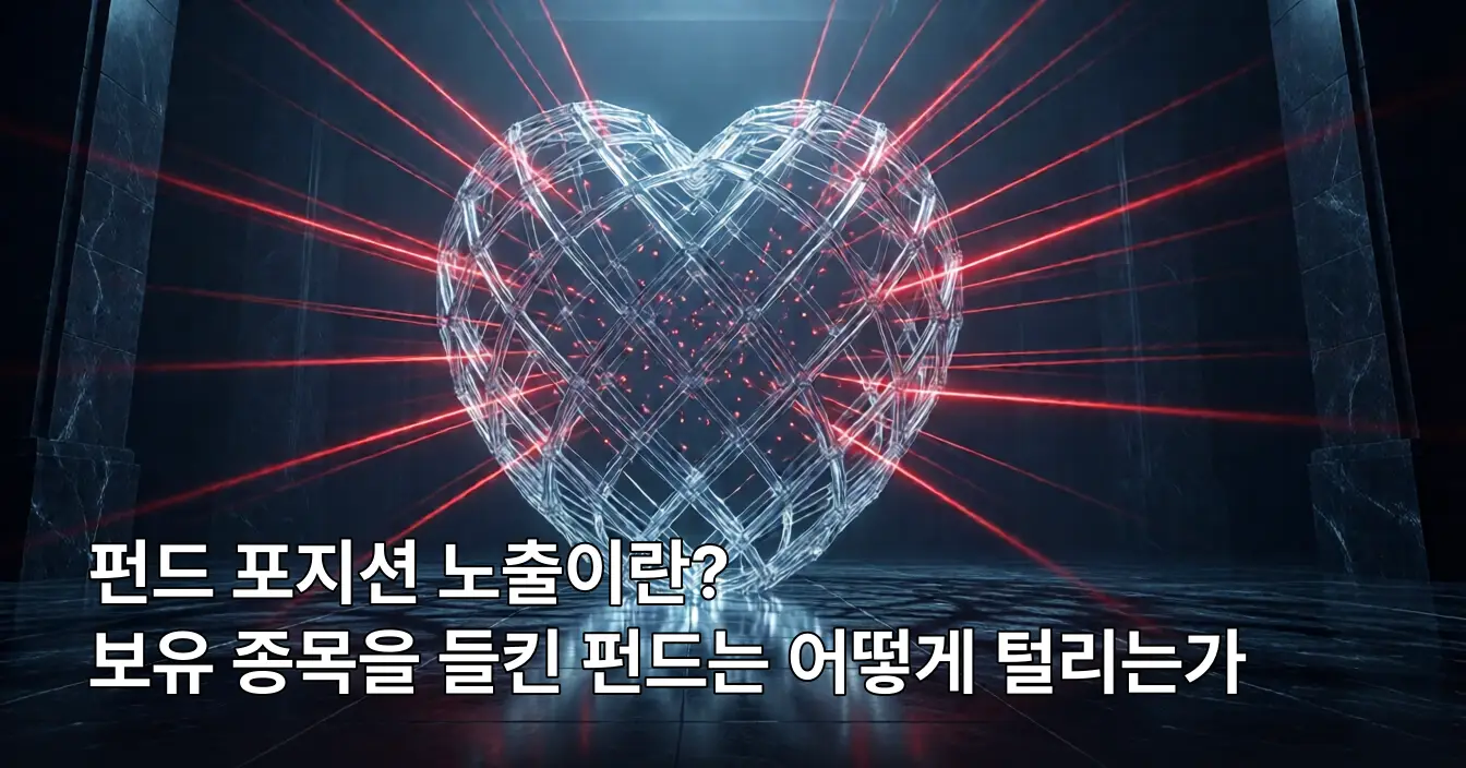 어둡고 넓은 홀 중앙에 있는 투명한 수정 격자 구조물. 내부에서 붉은 빛줄기가 바깥으로 새어 나가며 긴 그림자를 드리우고 있다.
